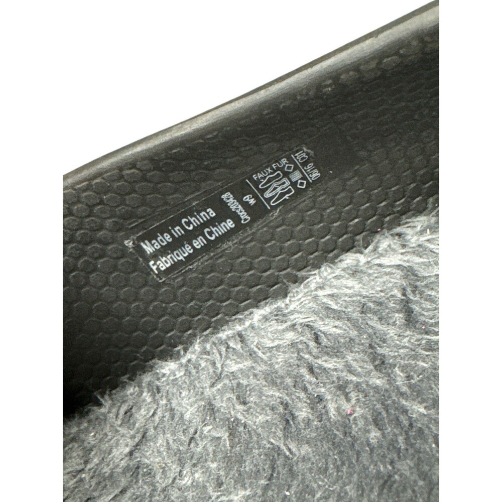Crocs Olive ll Dual Comfort Black Flats Faux‎ Fur Size 9 Business Casual - Picture 8 of 11